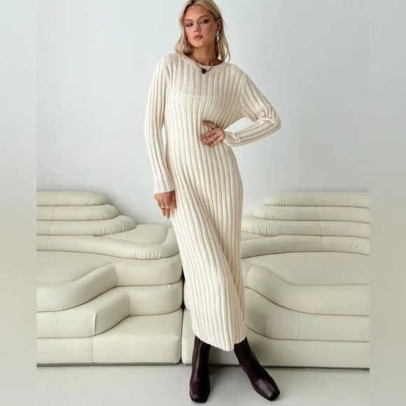 Princess Polly knit sweater maxi dress nwot - Picture 1 of 6